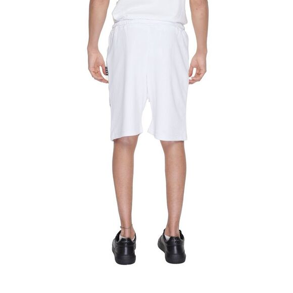 Icon White Cotton Bermuda Men's Shorts - Picture 2 of 5